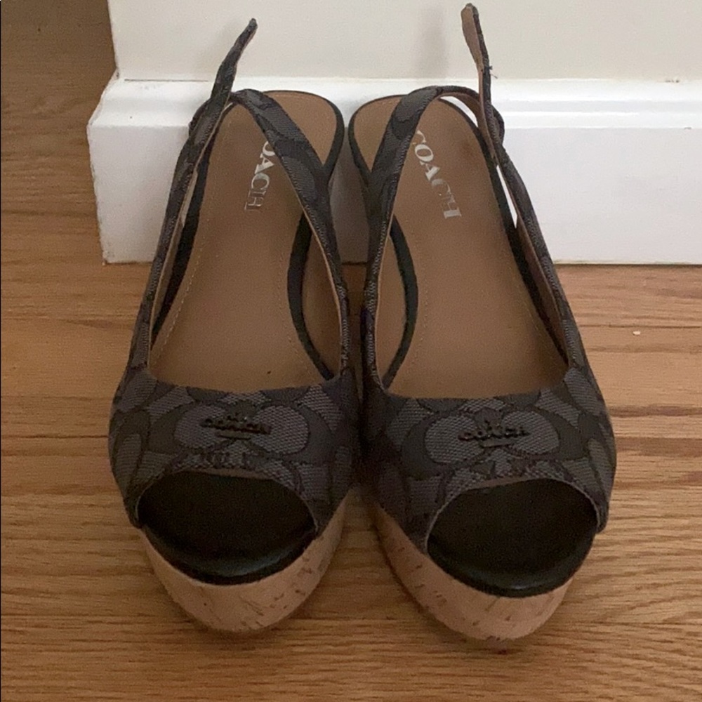 Coach wedge heels